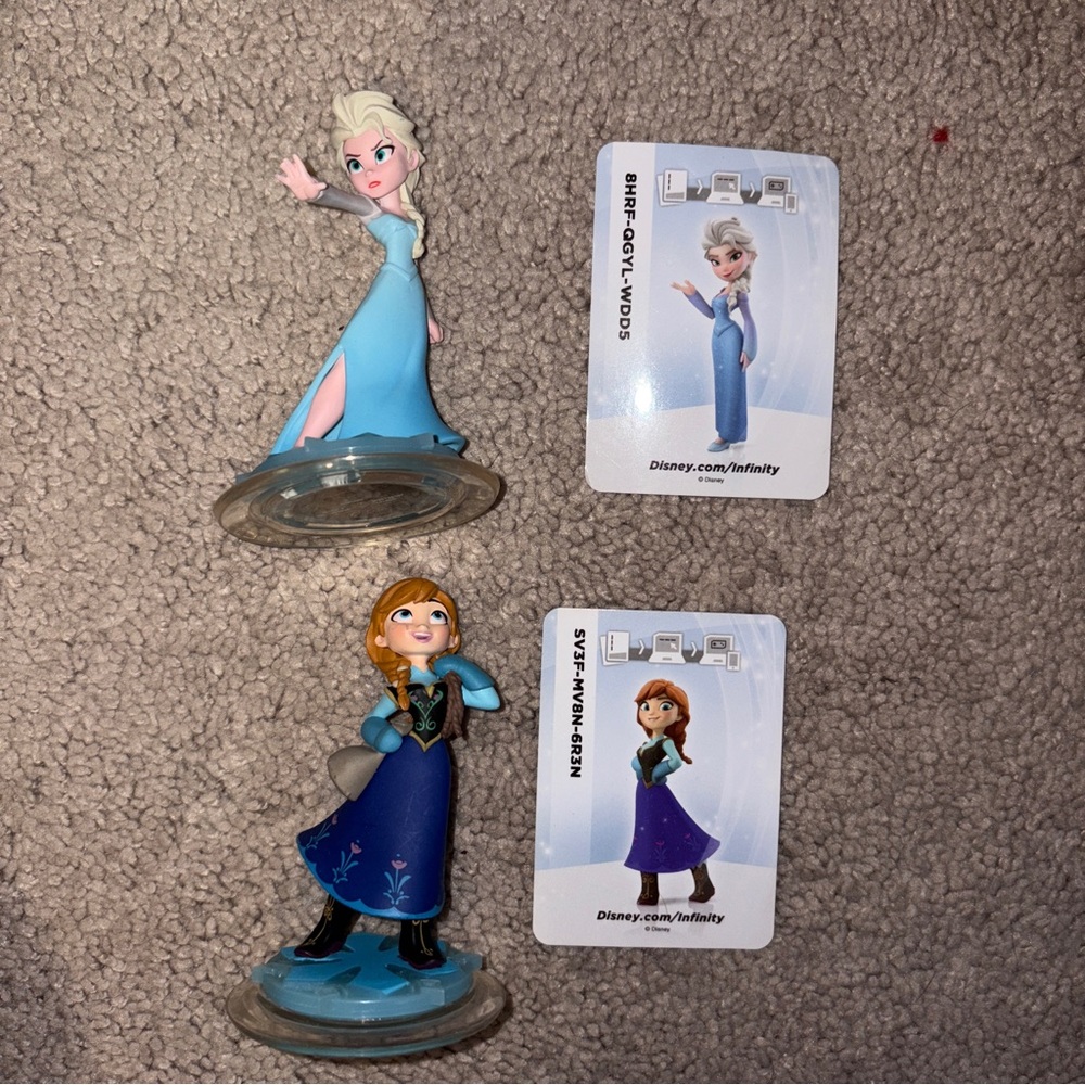 Elsa & Anna • Disney Infinity 2.0 Game figure with Power Disc